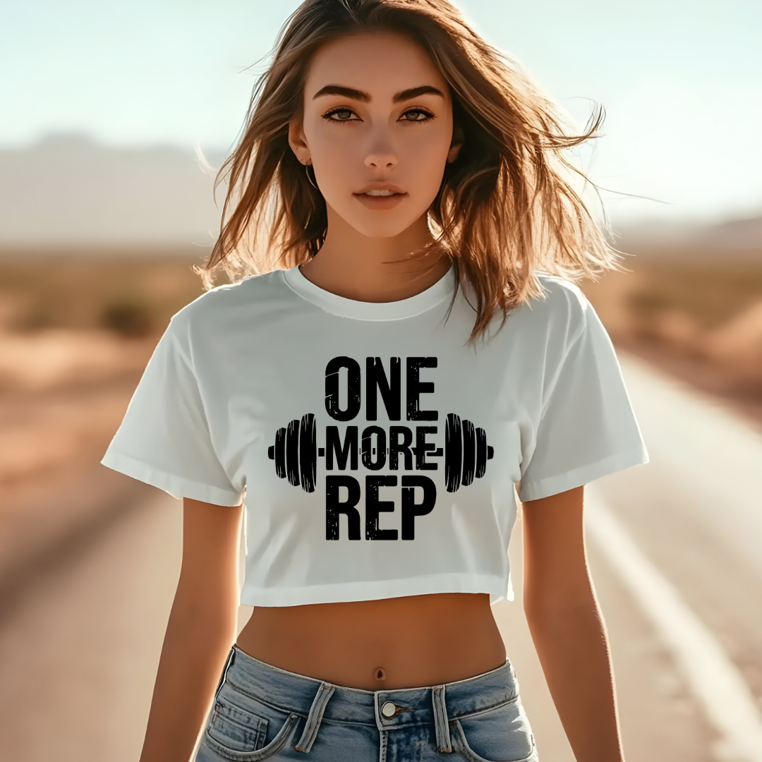 One More Rep - Cropped Tee