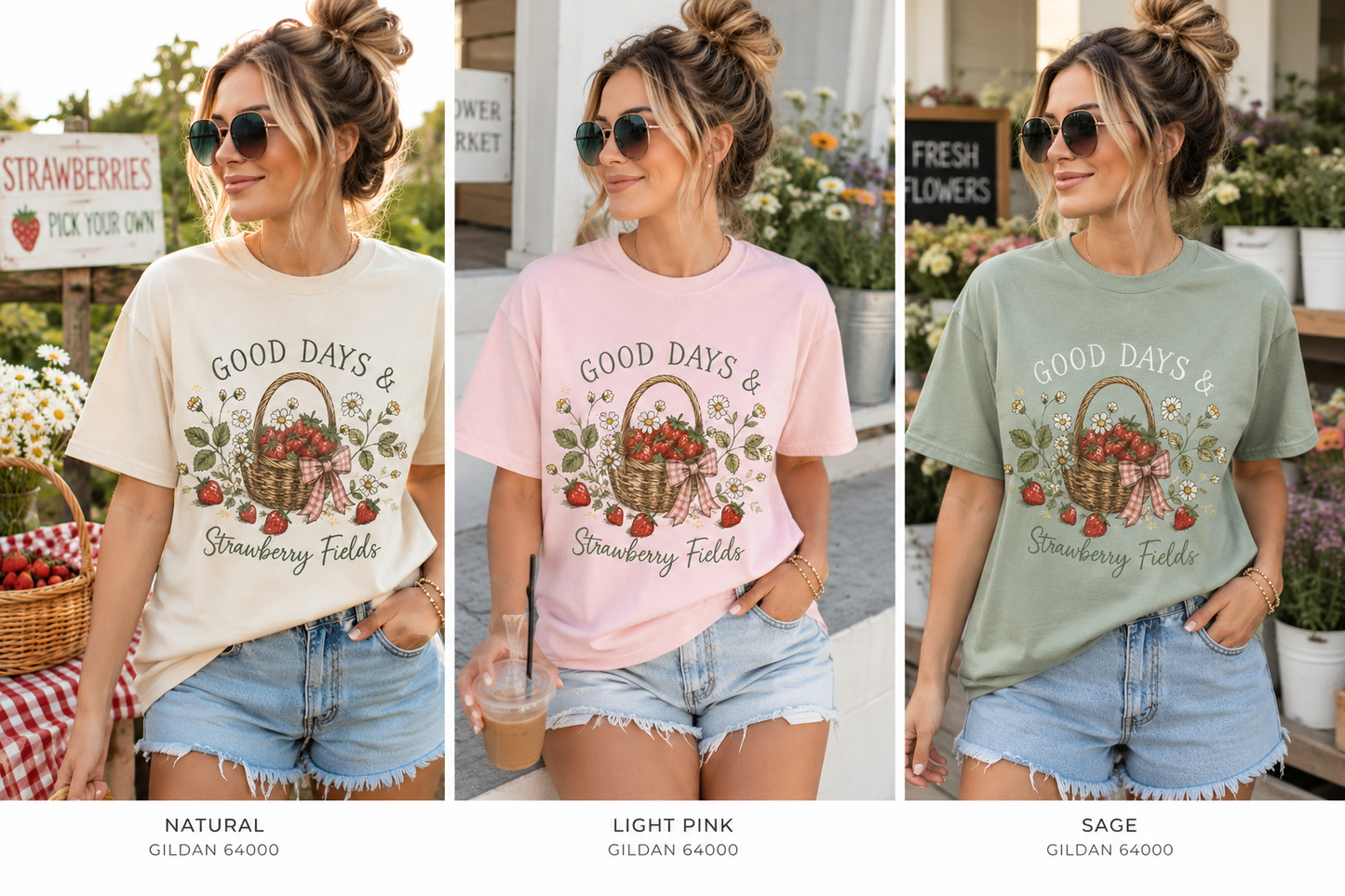 Strawberry Fields Adult T-Shirt