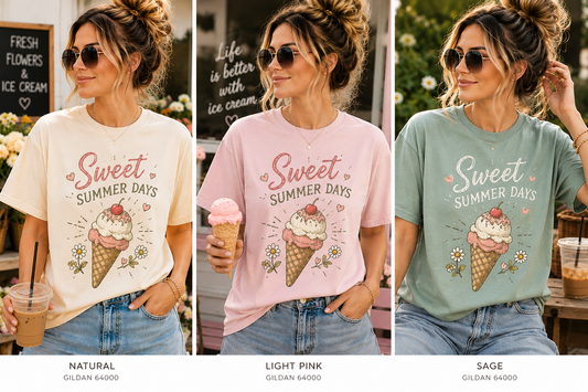Ice Cream Run Adult T-Shirt