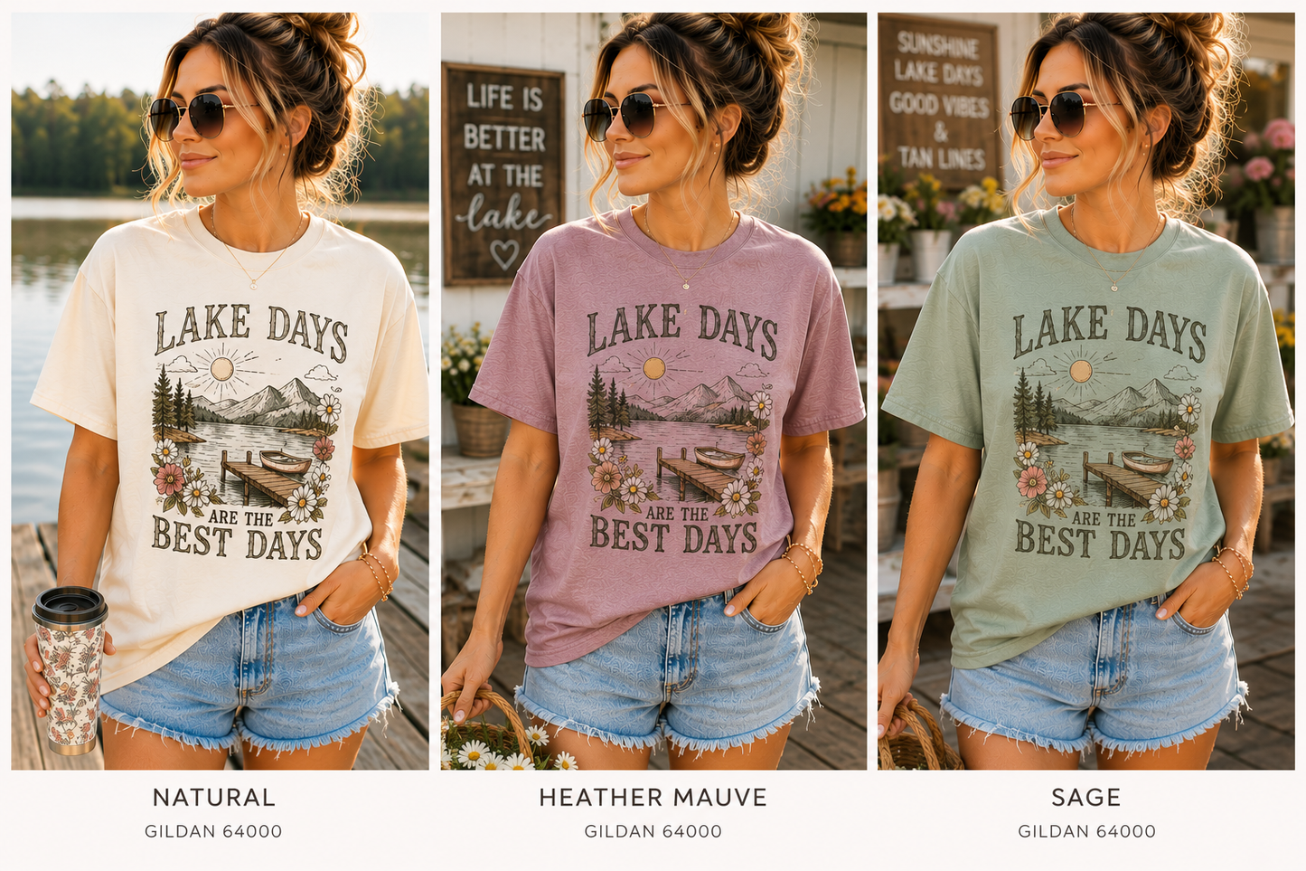 Lake Days Adult T-Shirt