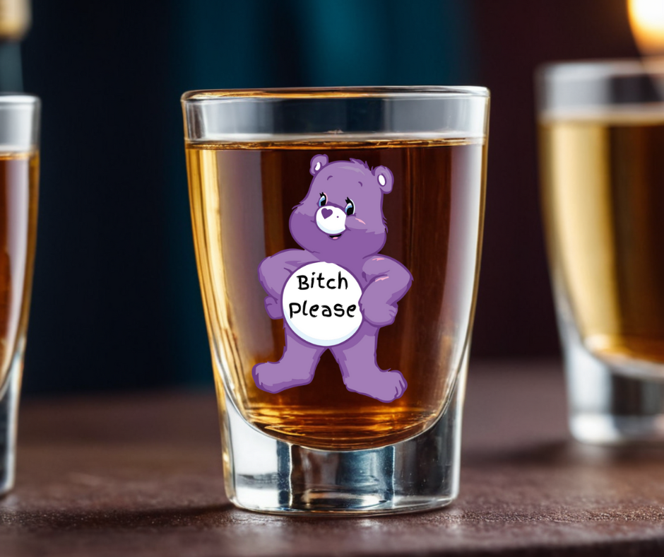 Swear Bear 2oz Shot Glass