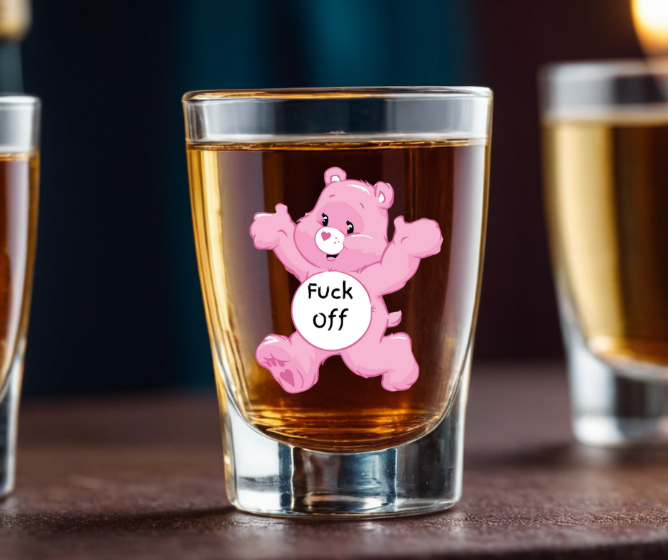 Swear Bear 2oz Shot Glass