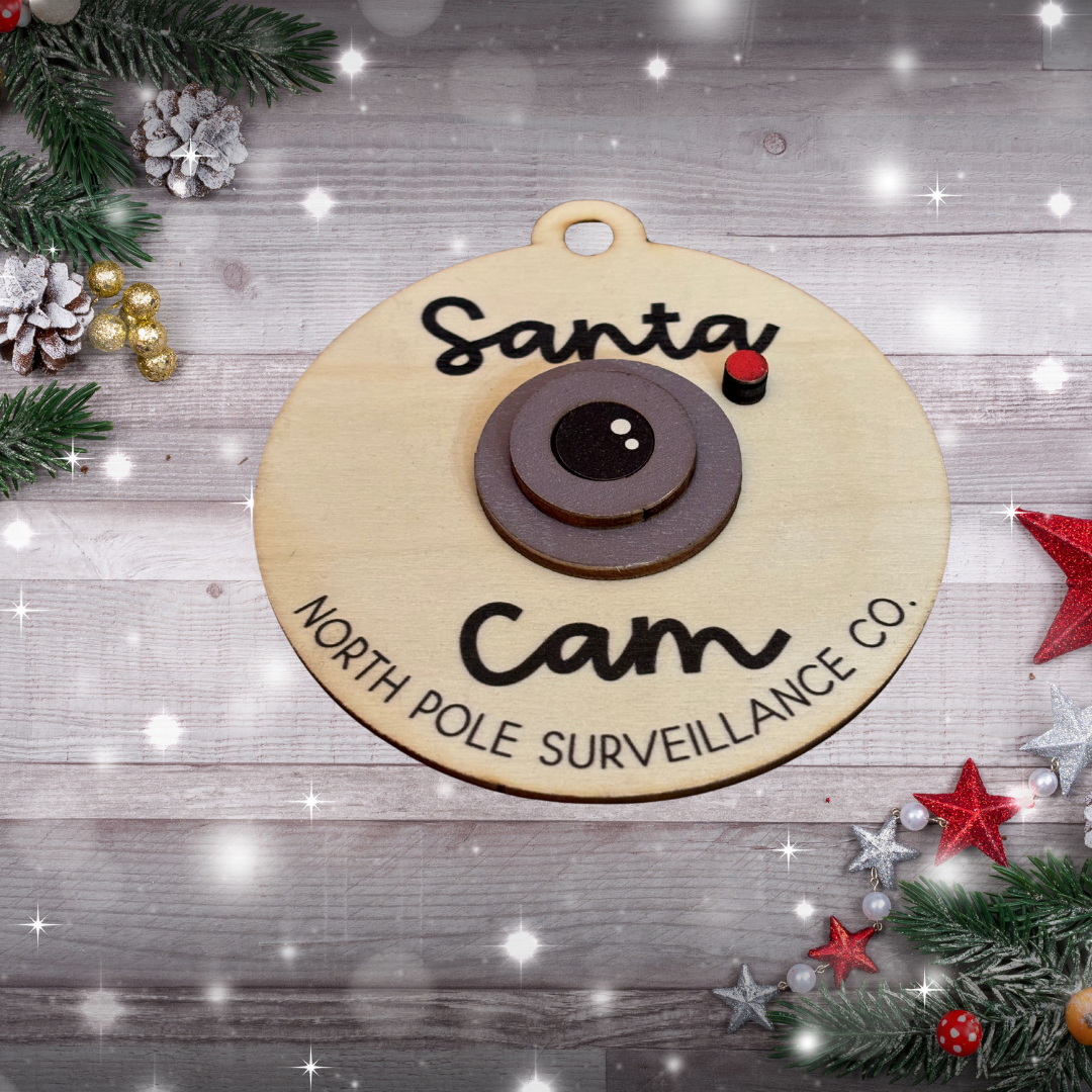 Santa Cam Ornament