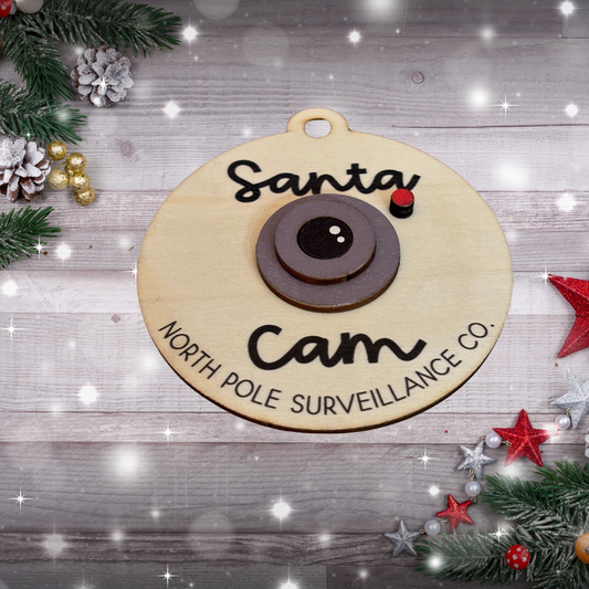 Santa Cam Ornament
