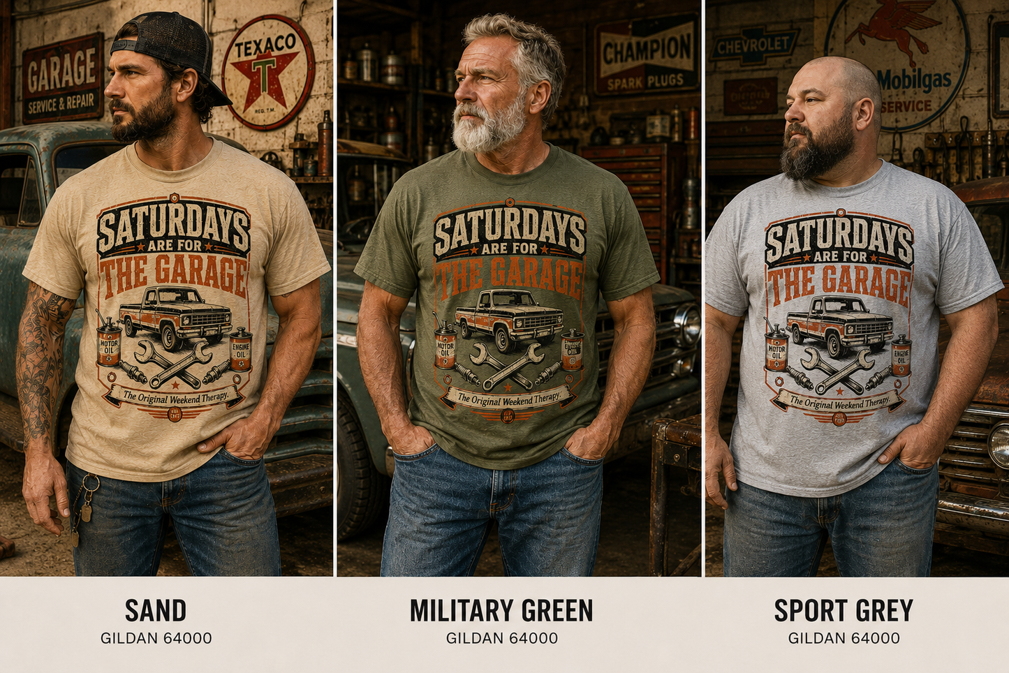 Saturdays Are For Garage Adult T-Shirt